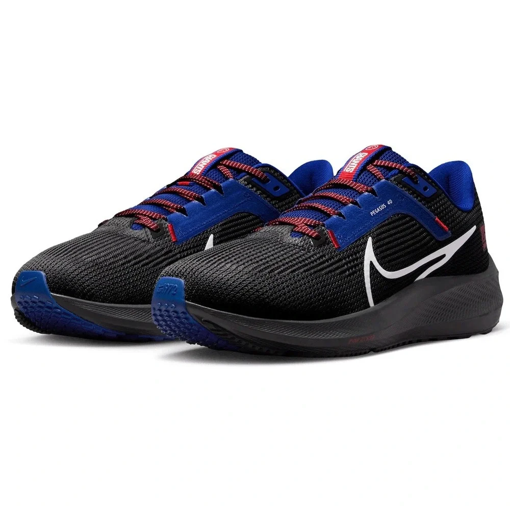 Nike Air Zoom Pegasus 40 NFL New York Giants Mens SZ 8 Running Shoes Grey Blue